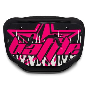 Battle Sports  Youth Backplate "Astro" - Black/Pink - 1 of 2