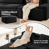 QingMoon 117" L-Shaped Sectional Sofa, Corduroy 3-Seater Couch with Pearl-like Piping and Tufted Design for Living Room and Apartment, No Assembly - 4 of 4