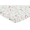 Sweet Jojo Designs Girl Baby Fitted Mini Crib Sheet Watercolor Floral Garden Sage Green Blue and Orange - 2 of 4