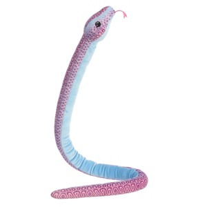 Aurora X-Large Kusheez Pastel Tie Dye Snake Playful Stuffed Animal Pink 51" - 1 of 4