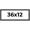PosterPalooza | Panoramic Refined Black Picture Frame - UV Acrylic, Foam Board Backing, Hanging Hardware - 2 of 4