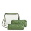 Vera Bradley Women's Outlet Clear 3-Piece Cotton Cosmetic Toiletry Bag Set - 2 of 2