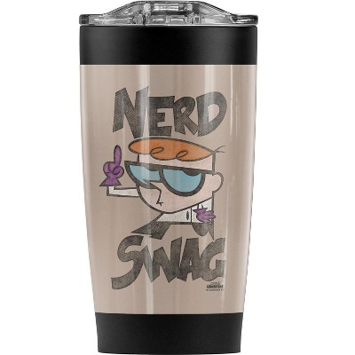 Dexters Laboratory Nerd Swag Steel Tumbler 20oz Coffee Travel Mug