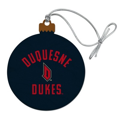 Duquesne University Dukes Logo Wood Christmas Tree Holiday Ornament