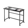 VisioGear Folding Desk, Small Foldable Desk for Small Space, Home Office Foldable Office Desk for Bedroom, Black, 39.37"*16.69"*29.53" - 4 of 4