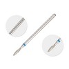Unique Bargains Emery Nail Drill Bit Set for Acrylic Nails 3/32 Inch Nail Art Tools 44mm Length Blue 10 Pcs - 3 of 4
