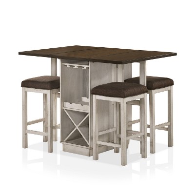 Counter height table set best sale with leaf