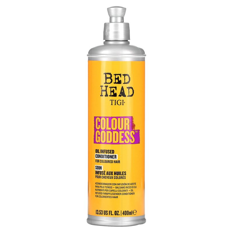TIGI Bed Head, Colour Goddess, Oil Infused Conditioner, For Coloured Hair, 13.53 fl oz (400 ml), 1 of 3