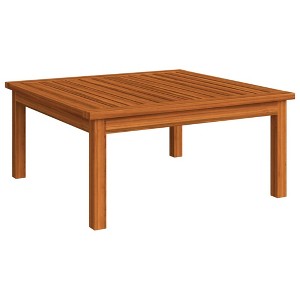 vidaXL Patio Lounge Table 24.8"x24.8"x11.8" Solid Acacia Wood - 1 of 4