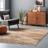 Nuloom Flor Flatweave Tassled Jute Indoor Area Rug Color Natural Size 5' x 8' - 2 of 4