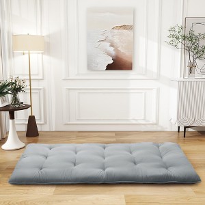 Floor Mattress Japanese Futon Mattress - Roll Up Portable Sleeping Pad for Guest Room, RV, Travel - 1 of 4