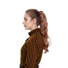 Alilang 22 Inch Long Curly Wrap Around Ponytail for Women Clip in Ponytail Hair Extensions Synthetic Brown Hair Pony Tails Hairpieces - 3 of 4