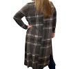 Women's Plaid Duster - honeyme - 2 of 2