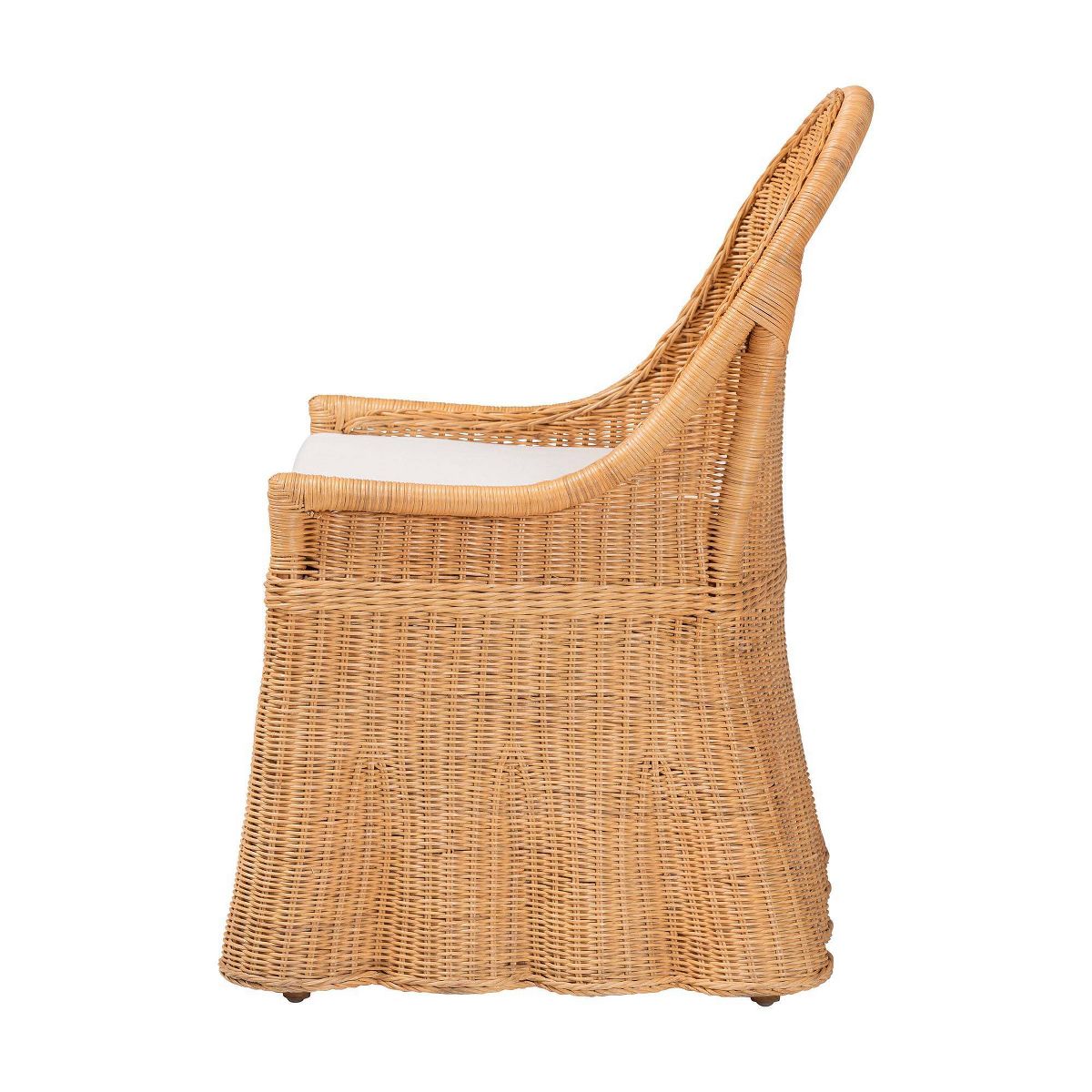 bali & pari Maya Natural Rattan Accent Chair Light Honey - thumbnail 3