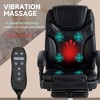 6 Point Vibration Massage Office Chair, PU Leather Heated Reclining Computer Chair with Footrest - 4 of 4