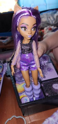 Monster High Clawdeen Wolf Fashion Doll with Purple Streaked Hair,  Accessories & Pet Dog