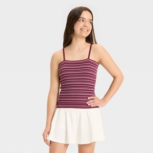 Girls' Striped Seamless Tube Top - art class™ - 1 of 3