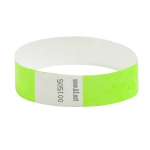 SICURIX Sequentially Numbered Security Wristbands, 3/4", Green, Pack of 100 - 1 of 4