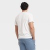 Men's Short Sleeve Fish Embroidered T-Shirt - Goodfellow & Co™ Chalk White - 2 of 4