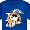 Men's - Peanuts - Snoopy's Beach Day Short Sleeve Graphic T-Shirt - 2 of 4