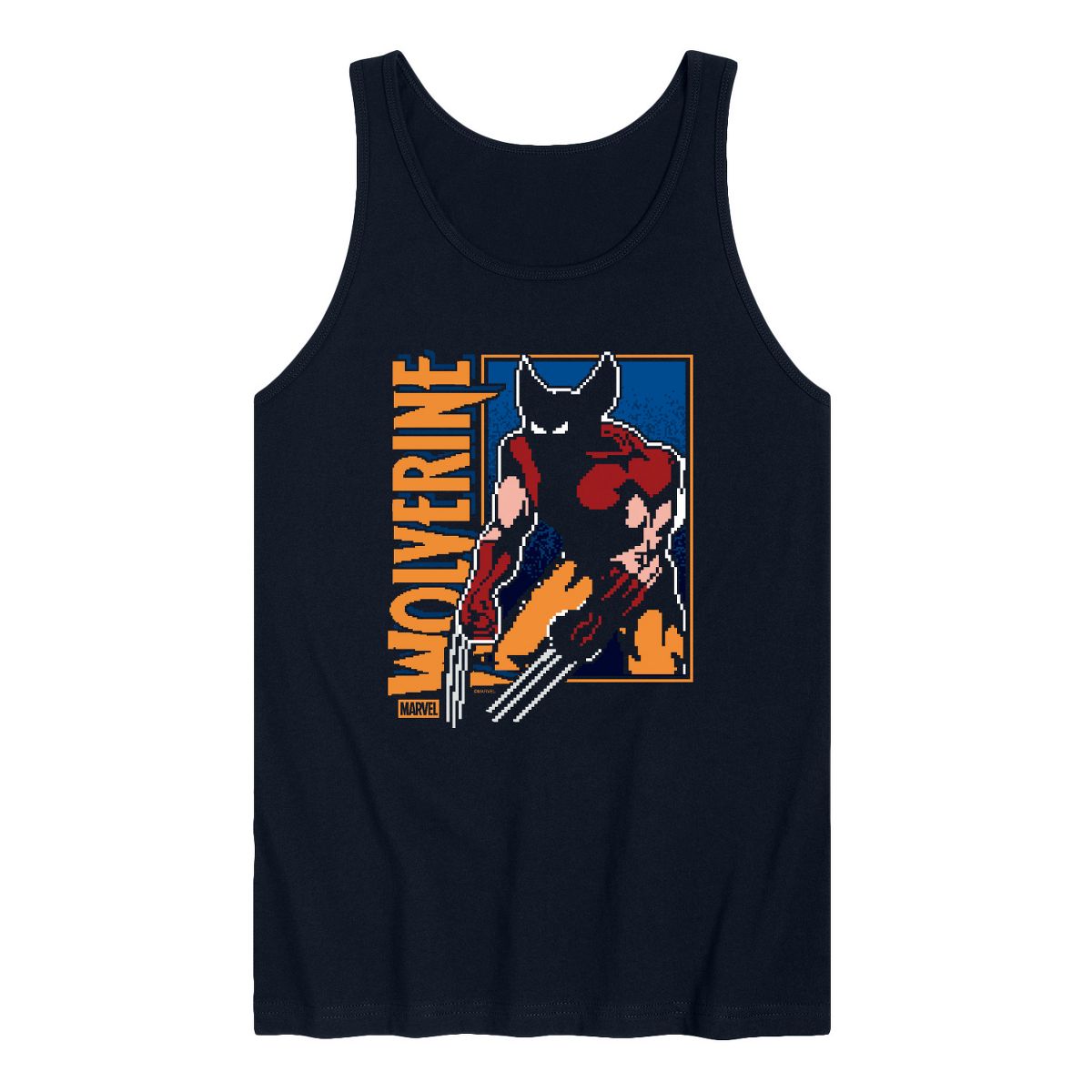 Men's - Marvel - Wolverine Pixel Graphic Tank Top - thumbnail 5