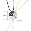 Bff Necklace for 3 Trio Sun Moon Star Friendship Puzzle Matching Necklaces for Best Friends 3 Sisters Forever Jewelry Gifts - 4 of 4