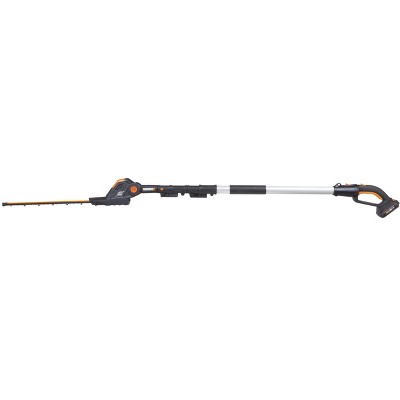 Worx WG252 20" - 20V Pole Hedge Trimmer with 13' Reach, 10-Position Head, Rotating Handle