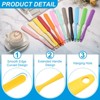 Unique Bargains Silicone Heat Resistant Non-Stick Long Handle Food Spatula for Jars 4 Pcs - 3 of 4