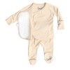 Bonsie Skin to Skin Babywear - Footie - Oat - 2 of 4