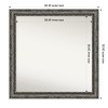 Amanti Art Filigree Non-Beveled Framed Bathroom Vanity Wall Mirror - 3 of 4