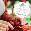 Lomsoe Family of 3 Christmas Ornaments Christmas Ornament For Mom and Dad Family Ornament for First Time Parents Ceramic Xmas Tree Decor - 4 of 4