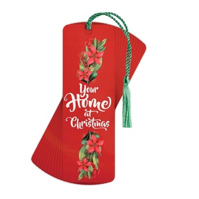 Dicksons Your Home at Christmas 6 Inch Paper Keepsake Bookmark with Tassel Pack of 12