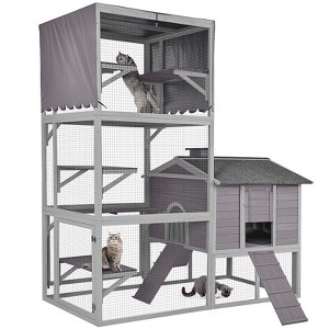 Aivituvin-AIR82 Large Cat Enclosure,Vertical Climbing Enclosure - 1 of 4