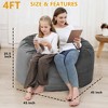 Bean Bag Chair Cover Only, Corduroy Bean Bag Cover No Filler for Adults Kids, Giant Adult Beanbag Chair Cover with Washable Cover - 4 of 4