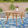 CAVINAS 47.25 Inch Round Patio Table,Outdoor Dining Table with  Acacia Wood Tabletop and Legs,Outdoor Patio Table for 4 - 4 of 4