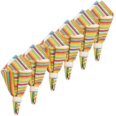 C&F Home Tropical Bubble Cotton Reversible Napkin Set of 6