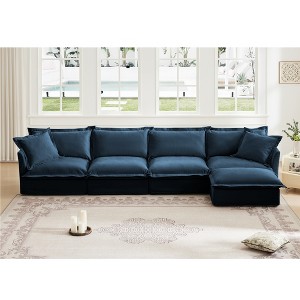 NicBex Couches for Living Room Single Deep Seat Sofa Couch Fabric Slip-covered Armchair with 1 Big Back Cushion and 2 Big Toss Pillows - 1 of 4