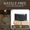 Phiestina 24" Black Bathroom Vanity with Ceramic Sink, 2 Soft-Close Doors, 2 Drawers, Fully Pre-Assembled Storage Cabinet - 4 of 4