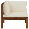 vidaXL Corner Sofas 2 pcs Cushions Solid Acacia Wood - 4 of 4