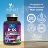 Vitamin B Complex Vitamin B Supplement - B-Complex Vitamins with B12, B6, B9 - 120 Capsules By Nature's Nutrition - 3 of 4