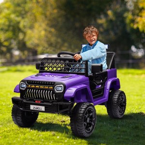 Jojoka 12V Kids Ride On Car with Remote Control, 4-Wheel Truck Toy with Spring Suspension, LED Lights, Music - 1 of 4