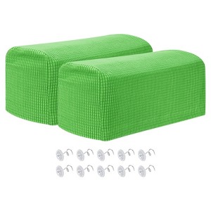 Unique Bargains Anti-Slip Stretch Couch Armrest Slipcovers 2 Pcs - 1 of 4