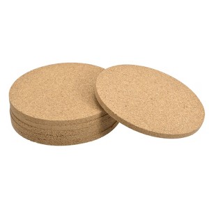 Unique Bargains Durable Soft to the Touch Cork Temperature Resistant Coasters - 1 of 4