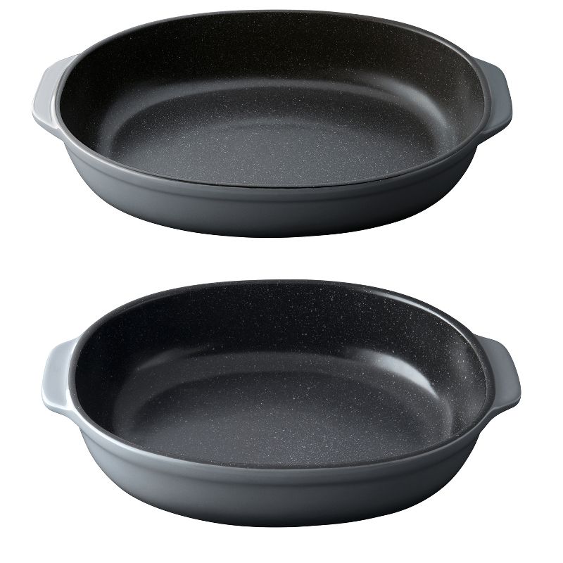 BergHOFF GEM Stoneware 2Pc Oval Baking Dish Set, Small and Large, 1 of 9