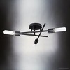 Urban Ambiance Luxury Mid-Century Modern Indoor Ceiling Light,  5-1/8''H x 18"W x 18''D,  Matte Black Finish, UHP4424 - 3 of 4