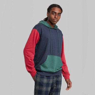 color blocking hoodie