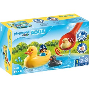 PLAYMOBIL 1.2.3 Aqua Duck Family, 5 Pieces, Ages 18 Months and Up - 1 of 4