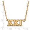 Black Bow Jewelry 14k Yellow Gold Plated Sterling Silver Kappa Kappa Gamma Greek Life Necklace 18 Inch - image 2 of 4