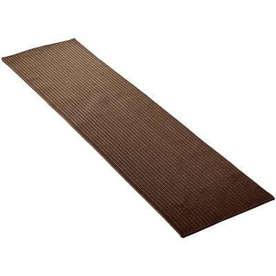 Mink Brown Braided Reversible Synthetic Runner Rug 2'x5'