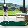 Costway 9.8FT X 3FT Par 3 Holes Golf Putting Green Mat Set for Indoor & Outdoor Practice - 2 of 4